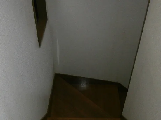 階段カーブ手すり取付け前